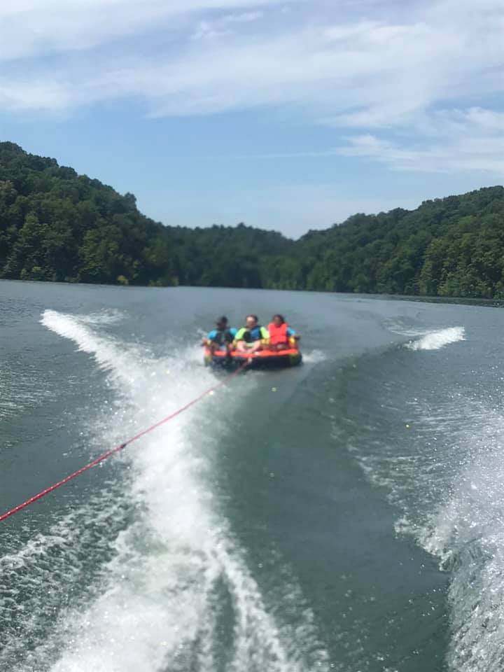 Participants enjoying adaptive water sports